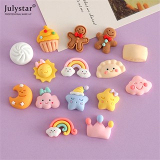 JULYSTAR Crocs Jibbitz DIY Crocs Charm อาหาร DIY ตกแต่งรองเท้า DIY เคสโทรศัพท์อุปกรณ์เสริม DIY ตกแต่งหัวเข็มขัดรองเท้ารองเท้าแตะ