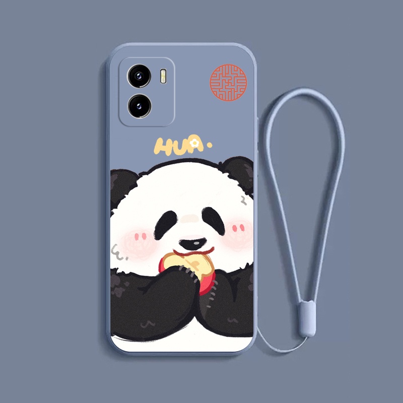 เคส-vivo-y01-2022-vivo-y01a-2022-vivo-y15a-vivo-y15s-2021-กรณีโทรศัพท์การ์ตูนแพนด้าน่ารัก-c-a9