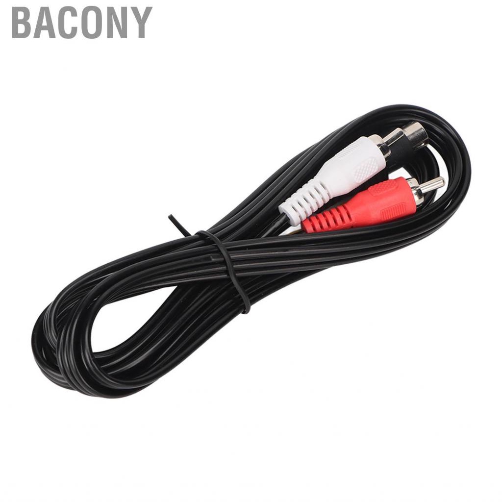 bacony-mini-din-4pin-to-3rca-cable-professional-4-pin-mini-din-s-video-3-rca-adapter-for-dvd-tv-hdtv-vcr-cd-4-9ft