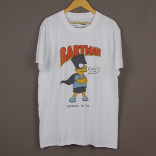 เสื้อยืดแขนสั้น คอกลม ผ้าฝ้าย พิมพ์ลาย Bartman Watch it dude The Simpsons สําหรับผู้ชาย