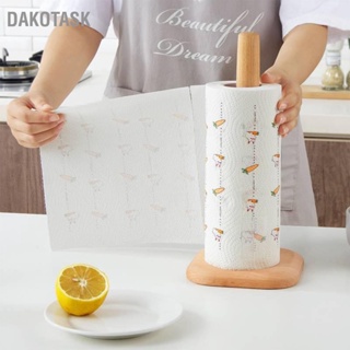 DAKOTASK ที่ใส่ผ้ากระดาษไม้ยืนยืนผ้ากระดาษยืนสำหรับเคาน์เตอร์ครัวโต๊ะรับประทานอาหาร