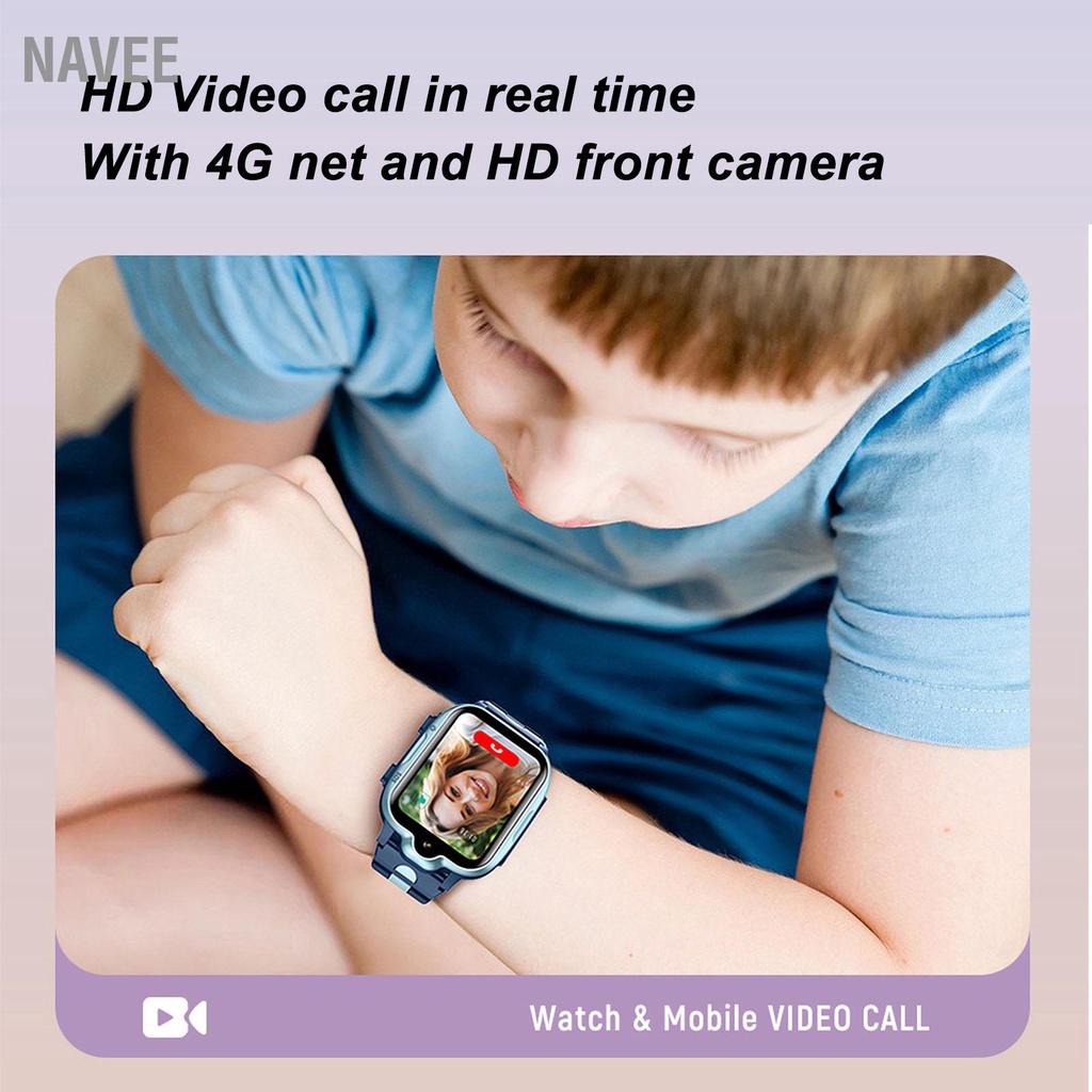 navee-4g-kids-smart-watch-ตำแหน่ง-gps-โทรวิดีโอ-ip67-หน้าจอสัมผัสกันน้ำ-smartwatch-อังกฤษ