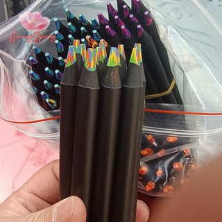 Amongspring&gt; ใหม่ ดินสอสี ไล่โทนสี 8 สี สุ่มสี สําหรับวาดภาพระบายสี 1 ชิ้น