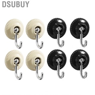 Dsubuy Adhesive Hangers  4pcs Hole Free Bathroom Hooks Round Plastic for Robe Living Room