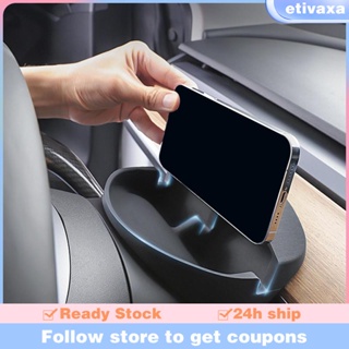 [Etivaxa] กล่องเก็บแว่นตา ติดพวงมาลัยรถยนต์ อุปกรณ์เสริม สําหรับ Tesla Y