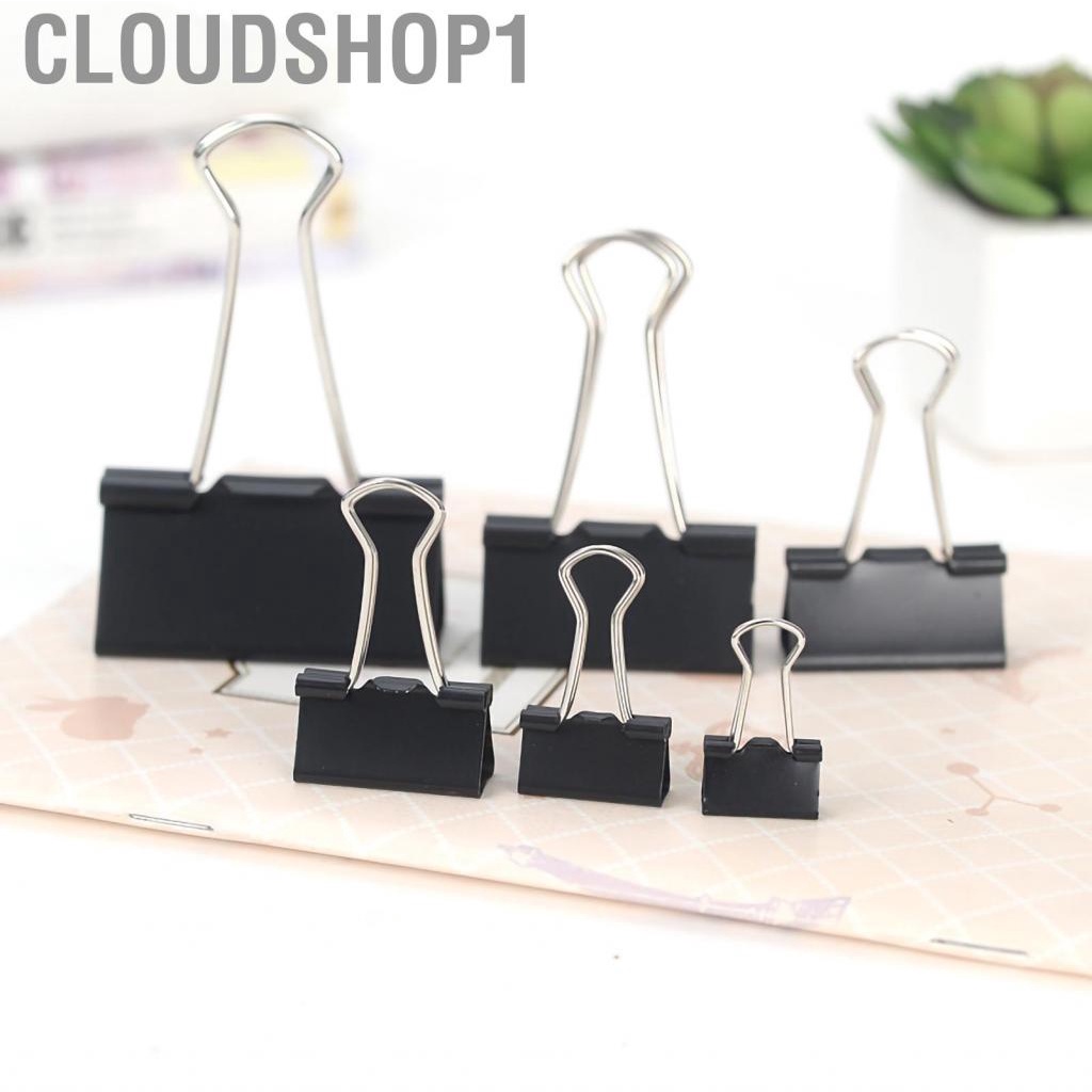 cloudshop1-bag-clips-wear-resistant-stainless-steel-iron-binder-for-clothes-office-household-school-black