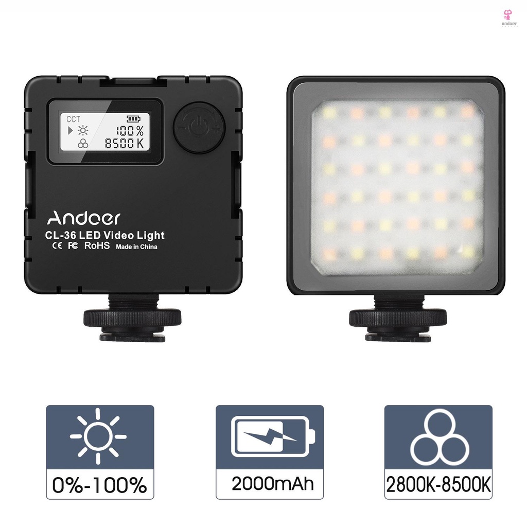 andoer-cl-36-mini-led-video-light-2800k-8500k-dimmable-photography-lamp-with-rechargeable-battery