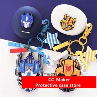 For OPPO Enco Air3 Case Anime Transformers Keychain Pendant OPPO Enco Air3 Pro / Enco Buds2 Silicone Soft Case Cartoon Cute Pendant OPPO Enco Air2 / Enco Free2i Cover Soft Case