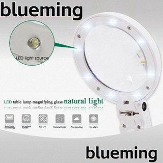 Blueming2 แว่นขยาย อเนกประสงค์ ไฟอ่านหนังสือ LED และขาตั้ง พร้อมไฟ