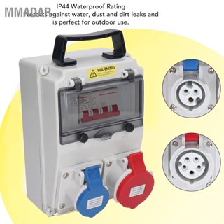 MMADAR Construction Power Distributor 5 Pin Handheld Wall with 1pc for Schuko Socket 230V Or 400VAC