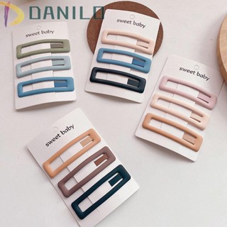 Danilo กิ๊บติดผม โลหะ ทรงเรขาคณิต น่ารัก สีแคนดี้ สําหรับเด็กผู้หญิง