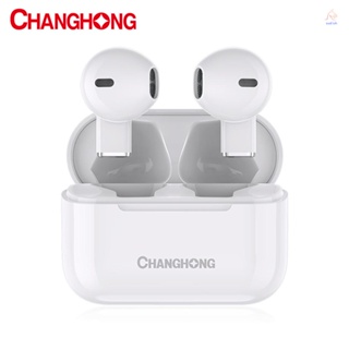 Changhong True ชุดหูฟังไร้สาย BT5.1 ตัดเสียงรบกวน พร้อมไมโครโฟน สําหรับเล่นกีฬา