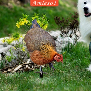 [Amleso1] รูปปั้นไก่เสมือนจริง สําหรับตกแต่งสวนหลังบ้าน ฟาร์ม สนามหญ้า