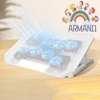 [armani1.th] ขาตั้งแล็ปท็อป คอมพิวเตอร์ พร้อมพัดลมระบายความร้อน 8 ตัว อินเตอร์เฟซ USB คู่