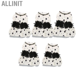 Allinit Pet Dog  Comfortable Breathable Floral Princess For Small Pets