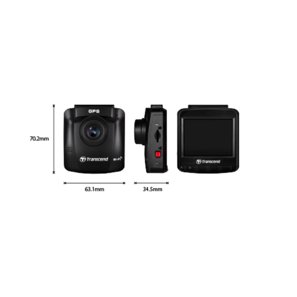 Transcend DrivePro 250 2K 60fps Wi-Fi+GPS ฟรีเมม 64GB HighEndurance ภาพ ...