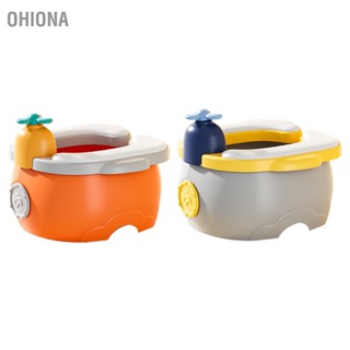 OHIONA เด็กห้องน้ำพับแบบพกพาน้ำหนักเบาหนา LeakProof เด็กวัยหัดเดินการฝึกอบรมที่นั่งสำหรับรถ Camping ในร่มกลางแจ้ง