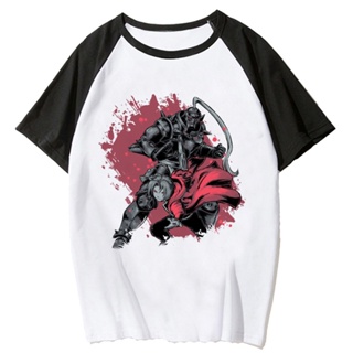 เสื้อยืด พิมพ์ลายอนิเมะ Fullmetal Alchemist ออกแบบดี สําหรับผู้หญิง