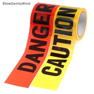 Blowgentlywind เทปเตือน สีเหลือง 100 เมตร สําหรับตกแต่งงานปาร์ตี้ รถบรรทุก BGW