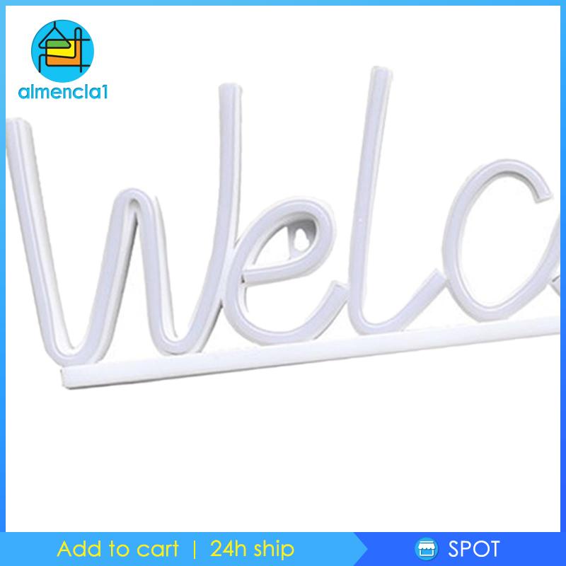 almencla1-ป้ายไฟนีออน-welcome-ใช้แบตเตอรี่-สําหรับตกแต่งหน้าต่างห้องเกม