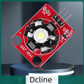 [Dcline.th] โมดูลโคมไฟ LED 3W พร้อมโครง PCB พลังงานสูง สําหรับ Arduino