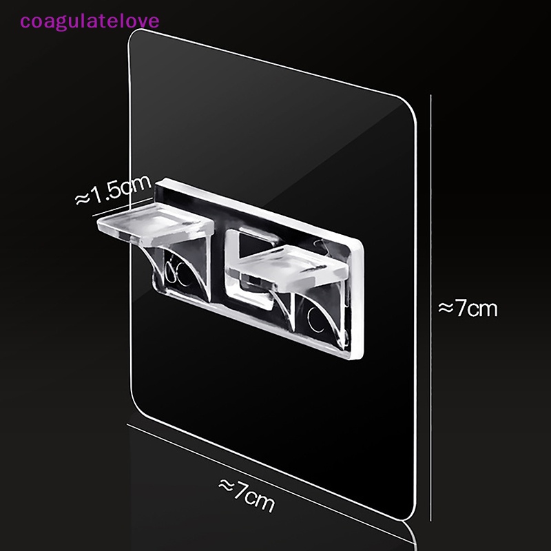 coagulatelove-ขายดี-คลิปหนีบชั้นวางของ-แบบกาวติดผนัง-สําหรับห้องครัว-ห้องนอน-ตู้เสื้อผ้า-4-ชิ้น-ขายดี