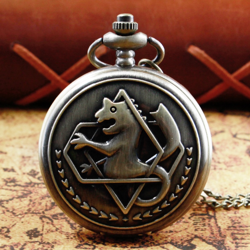 Fullmetal Alchemist Quartz Anime Pocket Watch Cosplay Clock Design