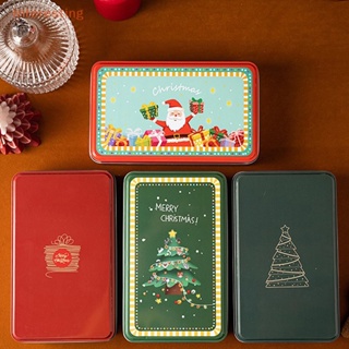 [Interesting] กล่องบรรจุภัณฑ์ดีบุก ลายซานตาคลอส คริสต์มาส สําหรับใส่ขนมคุกกี้ ของขวัญปีใหม่