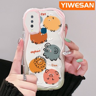 เคสโทรศัพท์มือถือ ซิลิโคนใส กันกระแทก ลายการ์ตูนสวนสัตว์น่ารัก สีสันสดใส สําหรับ VIVO Y12 Y15 Y17 Y12i Y3 Y3s 2020