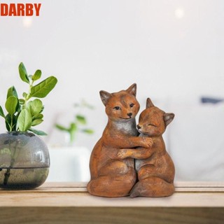 Darby รูปปั้นเรซิ่น รูปกอดสัตว์ ไร้เสี้ยน ไม่แตก ทนทาน สําหรับตกแต่งสวน