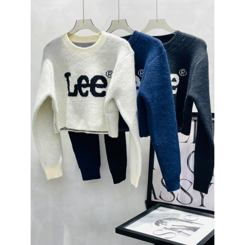 พร้อมส่ง-lee-ใหม่-เสื้อกันหนาวคาร์ดิแกน-แขนยาว-ผ้าถัก-ปักลาย-สําหรับผู้หญิง-2023