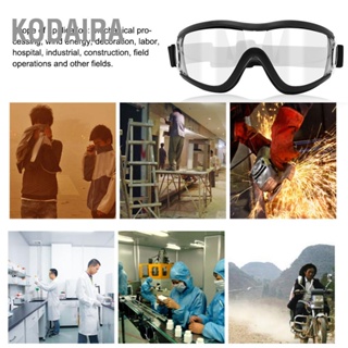 KODAIRA PC เลนส์ใสกันลม ต่อต้าน ผลกระทบการป้องกันดวงตาแว่นตานิรภัย แว่นตาน้ำลาย