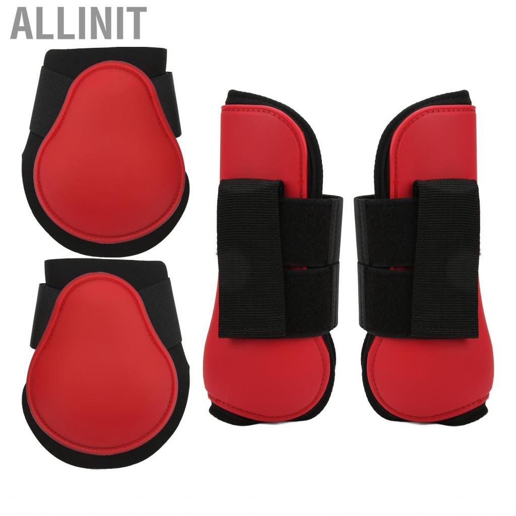 allinit-4pcs-horse-front-hind-leg-boot-pu-tendon-boots-racing-hot