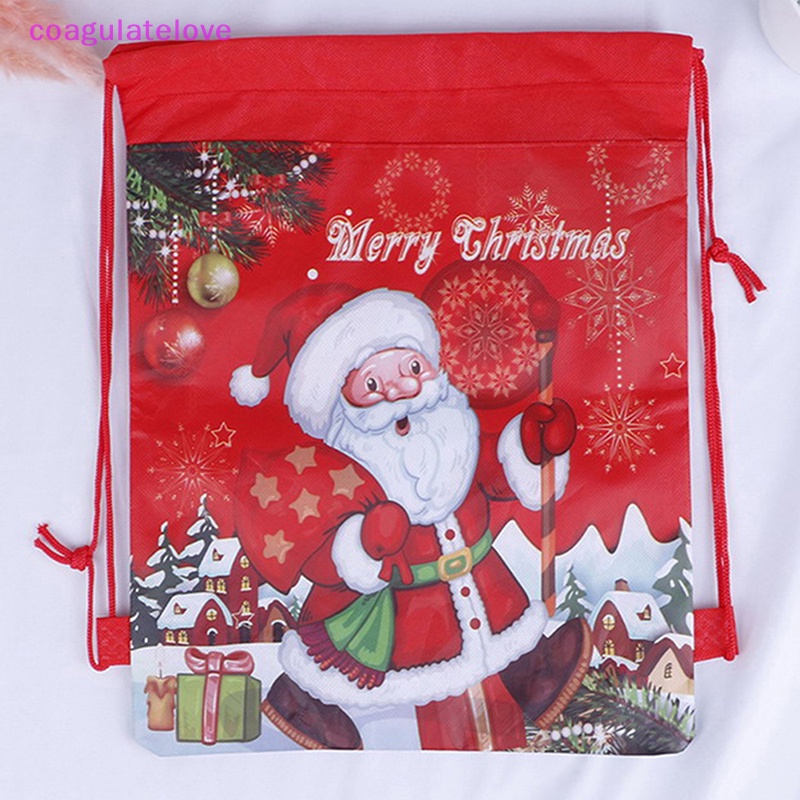 coagulatelove-กระเป๋าเป้สะพายหลัง-หูรูด-ลายซานตาคลอส-ของขวัญคริสต์มาส-ขายดี