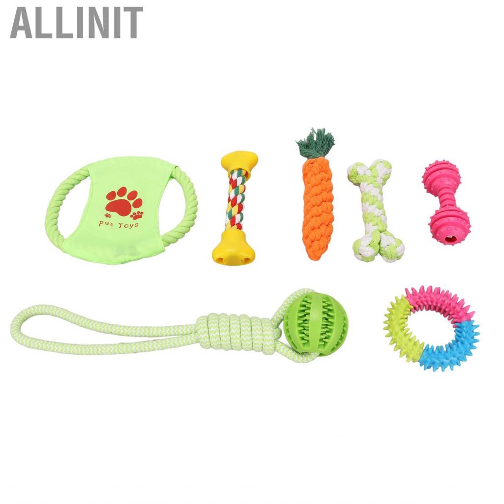 allinit-dog-chew-rope-toy-bite-resistant-grinding-cotton-teething-for