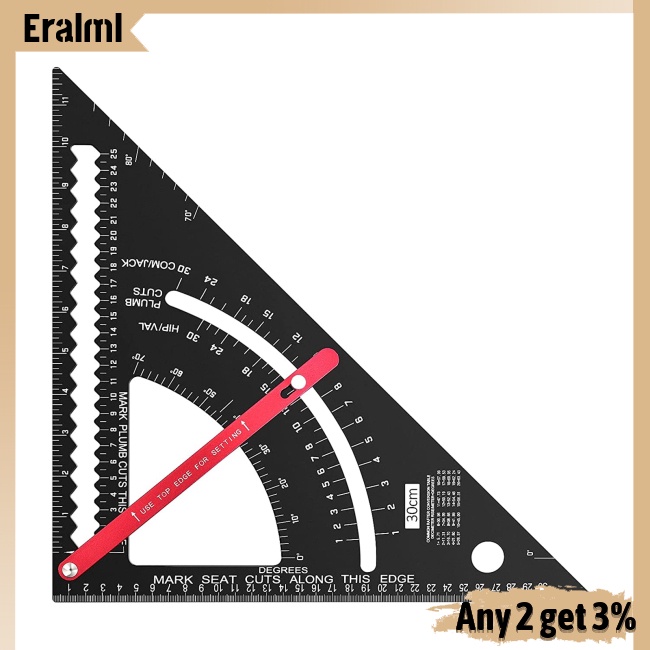 eralml-ไม้บรรทัดสามเหลี่ยม-7-12-นิ้ว-อเนกประสงค์-ปรับได้-สําหรับงานไม้