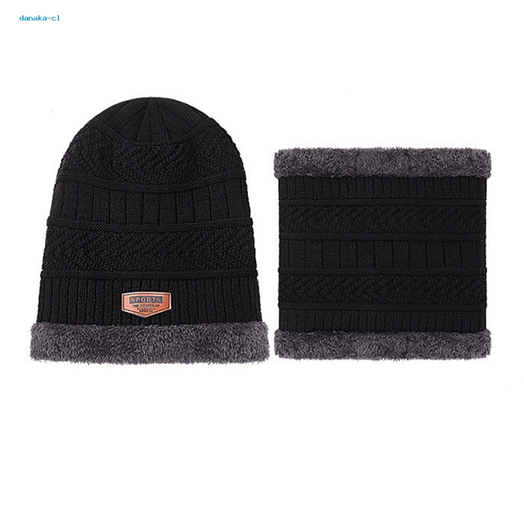 danaka-ชุดหมวกผ้าพันคอ-ให้ความอบอุ่น-กันลื่น-เหมาะกับเล่นสกี-กลางแจ้ง-แฟชั่นฤดูหนาว-สําหรับผู้ชาย-และผู้หญิง