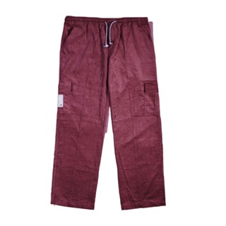 [Import] Apparel - Longpants Cargo - ผ้าลูกฟูก - Maroon - Unisex - สไตล์วินเทจ