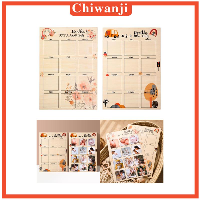 chiwanji-กรอบรูปไม้-ลาย-my-first-year-12-เดือน-สําหรับวันเกิด-ปาร์ตี้