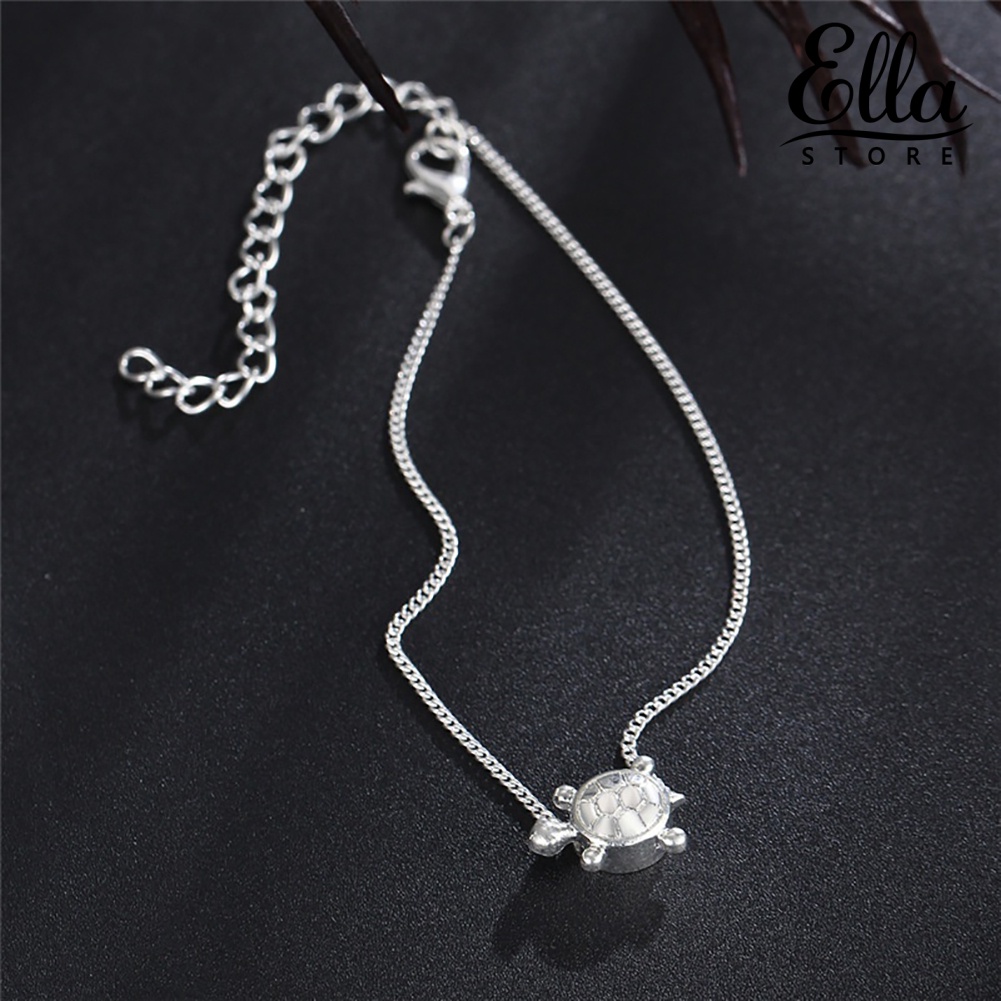 ellastore123-สร้อยข้อเท้า-รูปเต่า-สไตล์โบฮีเมียน-เหมาะกับฤดูร้อน-ชายหาด-เครื่องประดับ-สําหรับผู้หญิง
