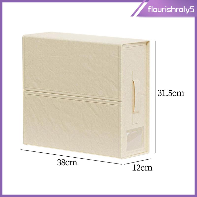 flourishroly5-กล่องจัดเก็บผ้าปูที่นอน-แบบพับได้-ขนาด-38x12x31-5-ซม-พร้อมหน้าต่าง