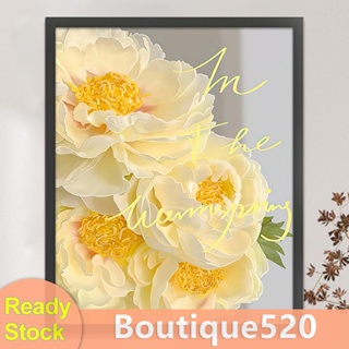 [boutique520.th] ชุดปักครอสสติตช์ ผ้าฝ้าย พิมพ์ลายดอกไม้ 11CT ขนาด 62*50 ซม.