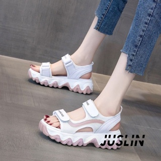 JUSLIN   รองเท้าแตะผู้หญิง ส้นแบน ใส่สบาย สไตล์เกาหลี รองเท้าแฟชั่น 2023 ใหม่  Trendy ทันสมัย ทันสมัย Korean Style B98G0HH 37Z230910