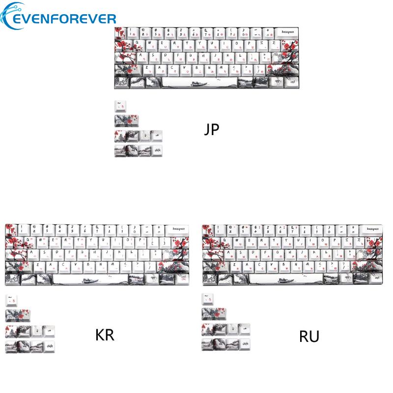 ev-ปุ่มกดย้อมสี-71-คีย์-6-25u-spacebar-pbt-สําหรับคีย์บอร์ด-diy