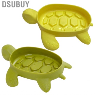 Dsubuy Cartoon Soap Box  Turtle Shape Burrs Free PP Material Drain Holder for Bathroom