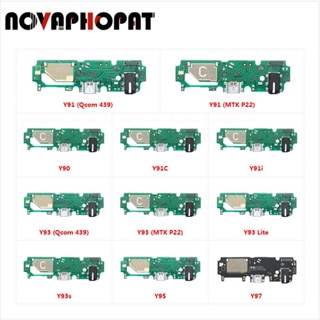 Novaphopat แท่นชาร์จไมโครโฟน สายเคเบิลอ่อน USB สําหรับ Vivo Y90 Y91 Y91C Y91i Y93 Lite Y93s Y95 Y97