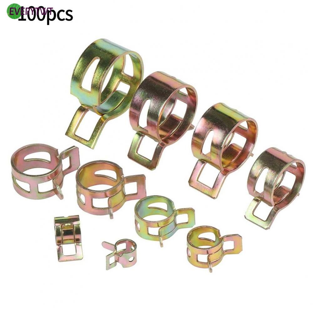 new-hose-clips-carbon-steel-galvanized-spring-clip-100pcs-architectural-hardware
