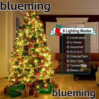 Blueming2 สายไฟแขวนตกแต่งต้นคริสต์มาส สีขาวอบอุ่น หลากสี