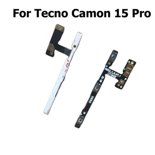 ปุ่มกดเปิดปิดเสียง สายเคเบิ้ลอ่อน แบบเปลี่ยน สําหรับ Tecno Camon 15 Pro