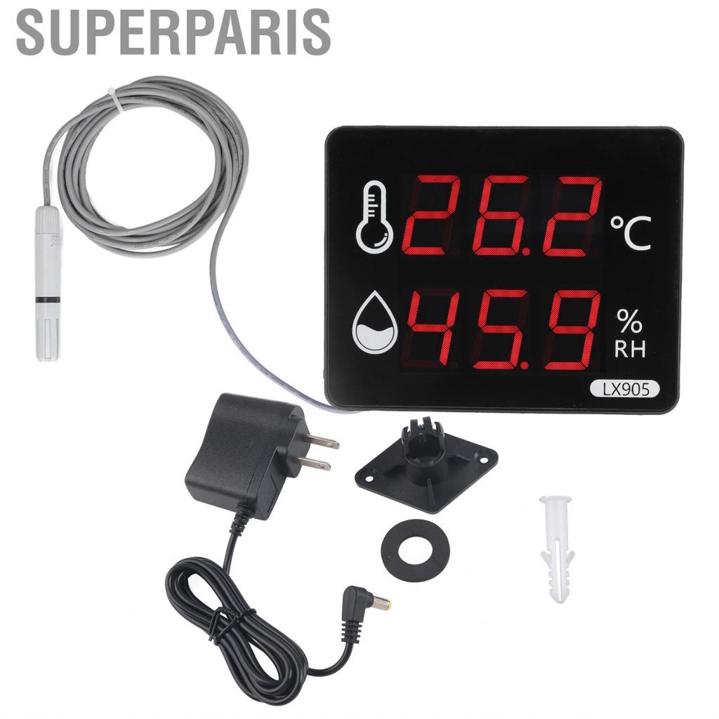 Superparis Temperature Humidity Gauges Digital Indicator Meter LX905‑C